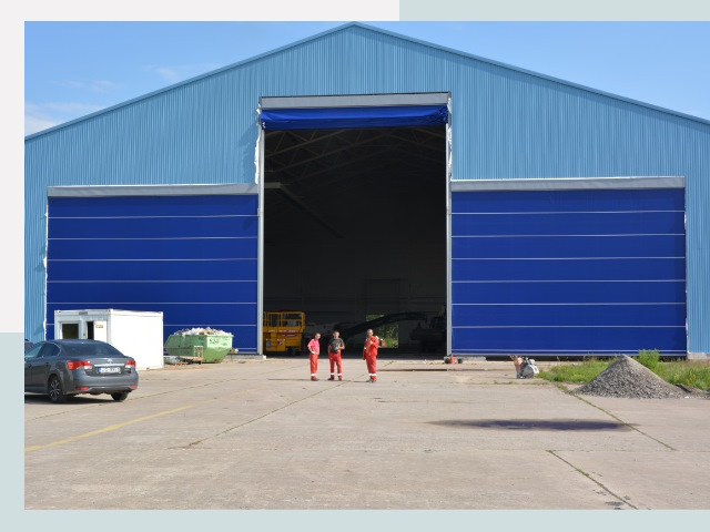 Ангарные ворота в Новошахтинск от СтальСтрой-Нвш по цене 625 руб.