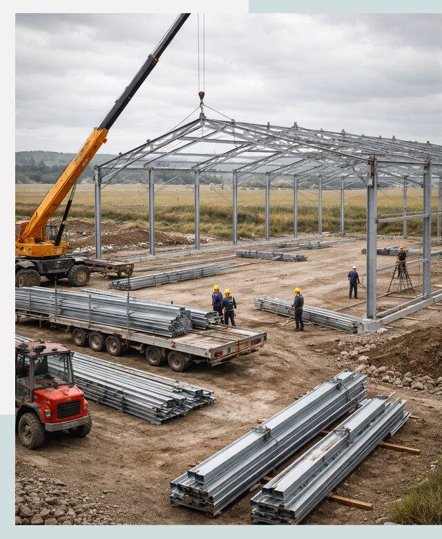 Строительство ангаров для сельхозтехники в Новошахтинске под ключ