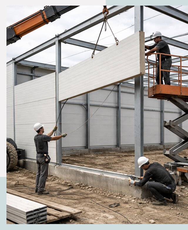 Строительство складов из сэндвич панелей в Новошахтинске под ключ