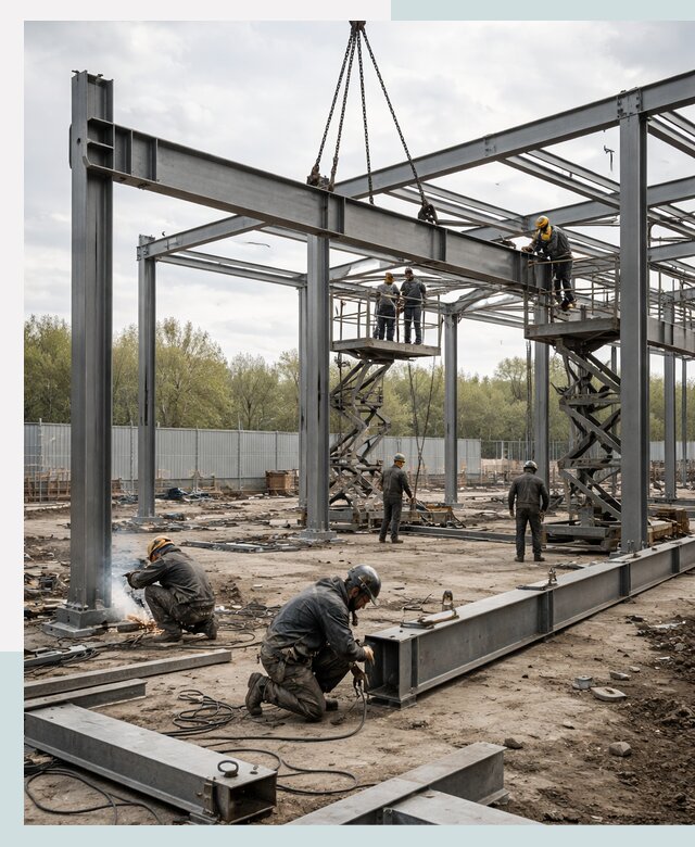 Строительство выставочных павильонов из металлоконструкций в Новошахтинске