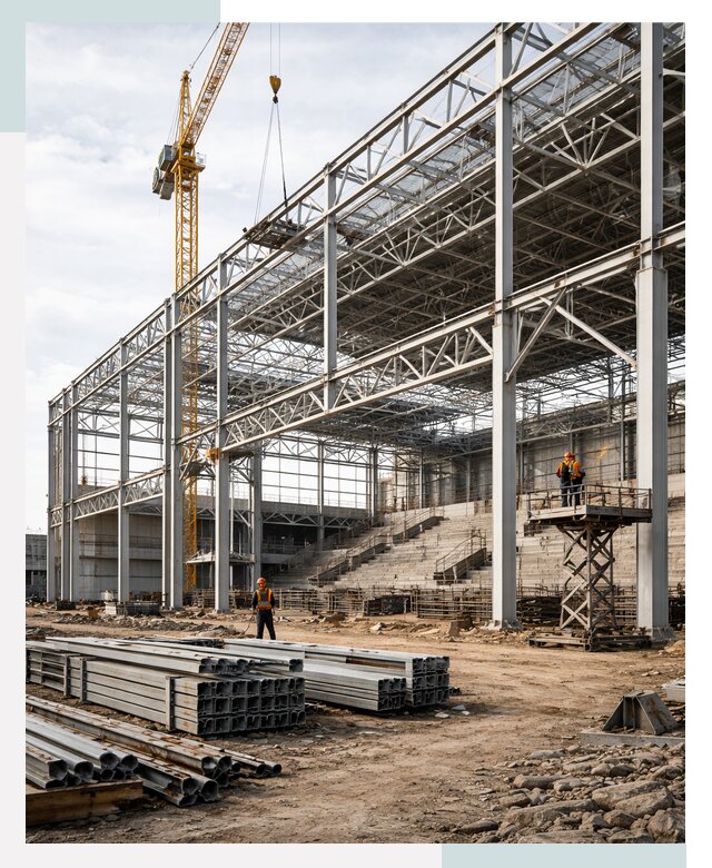 Строительство спортивных комплексов в Новошахтинске от 31248 р. | СтальСтрой-Нвш